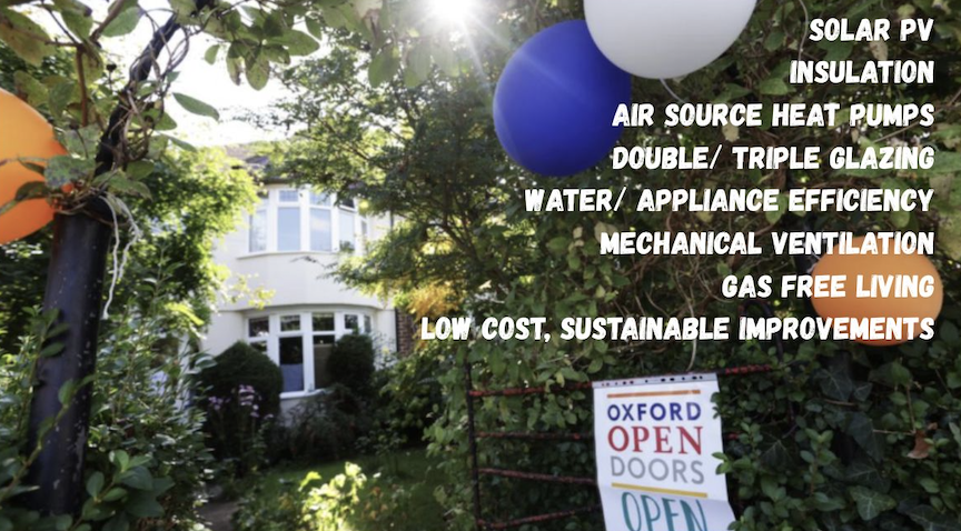 Energy Saving Homes at Oxford Open Doors 12 and 13 September